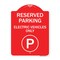 Signmission Reserved Parking Electric Vehicles With ParkingHeavy-Gauge Aluminum Sign, 18" x 24", RW-1824-23151 A-DES-RW-1824-23151 - alternate 1